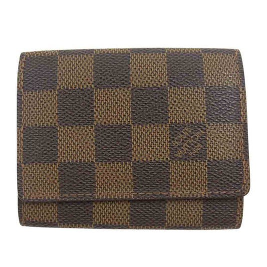 LOUIS VUITTON ルイ・ヴィトン N62920 アンヴェロップ カルト ドゥ ヴィジット ダミエ コインケース ブラウン系【美品】【中古】