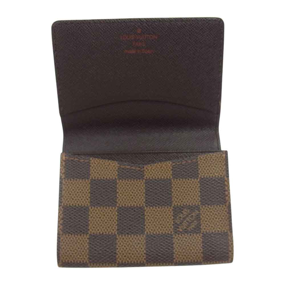LOUIS VUITTON ルイ・ヴィトン N62920 アンヴェロップ カルト ドゥ ヴィジット ダミエ コインケース ブラウン系【美品】【中古】