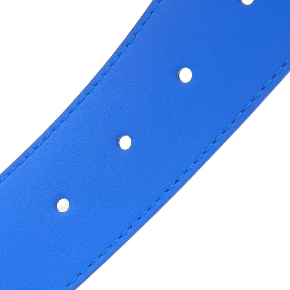 LOUIS VUITTON ルイ・ヴィトン MP261V クラウド サンチュール LV シェイプ 40MM ベルト ライトブルー系 長さ85mm/幅34mm【新古品】【未使用】【中古】