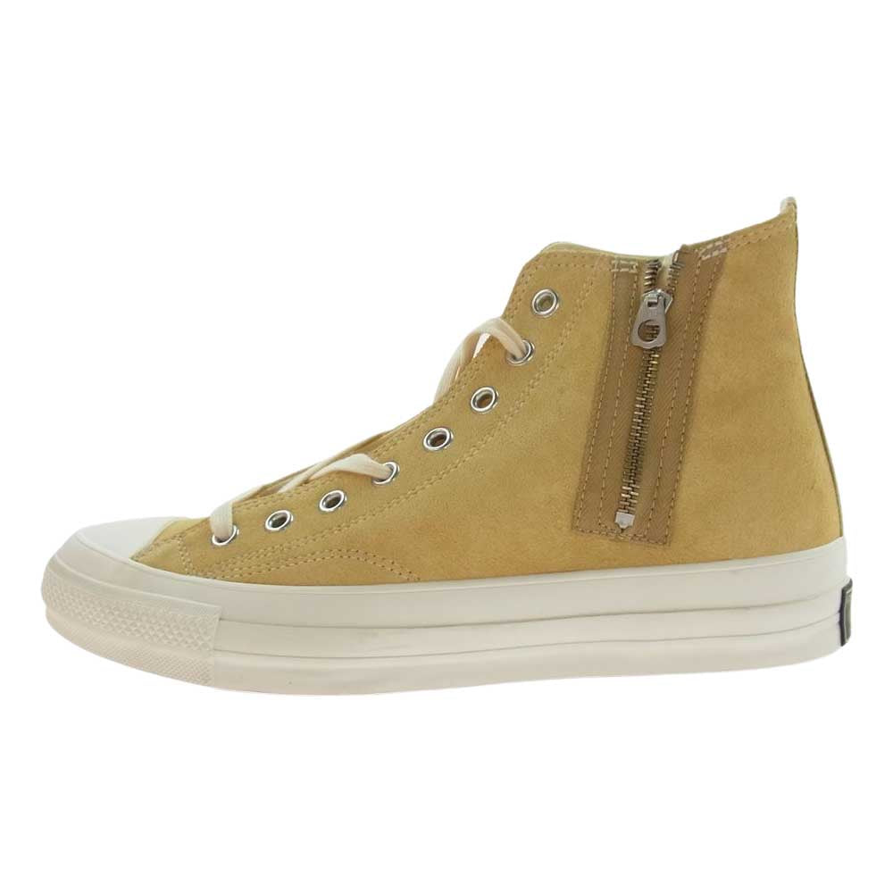 CONVERSE コンバース 1CL446 addict CHUCK TAYLOR SUEDE NIGO アディクト チャックテイラー スエード ジップ ハイカット スニーカー イエロー系 29cm【中古】