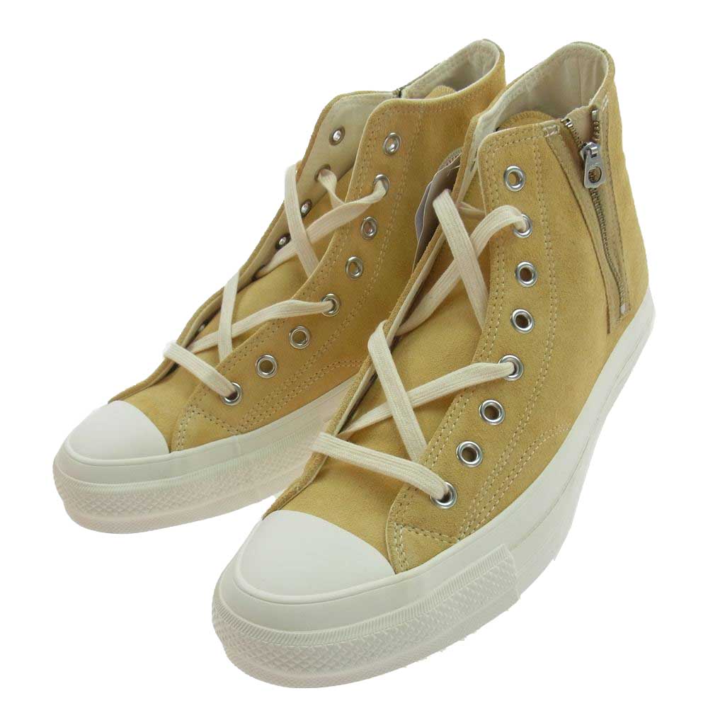 CONVERSE コンバース 1CL446 addict CHUCK TAYLOR SUEDE NIGO アディクト チャックテイラー スエード ジップ ハイカット スニーカー イエロー系 29cm【中古】