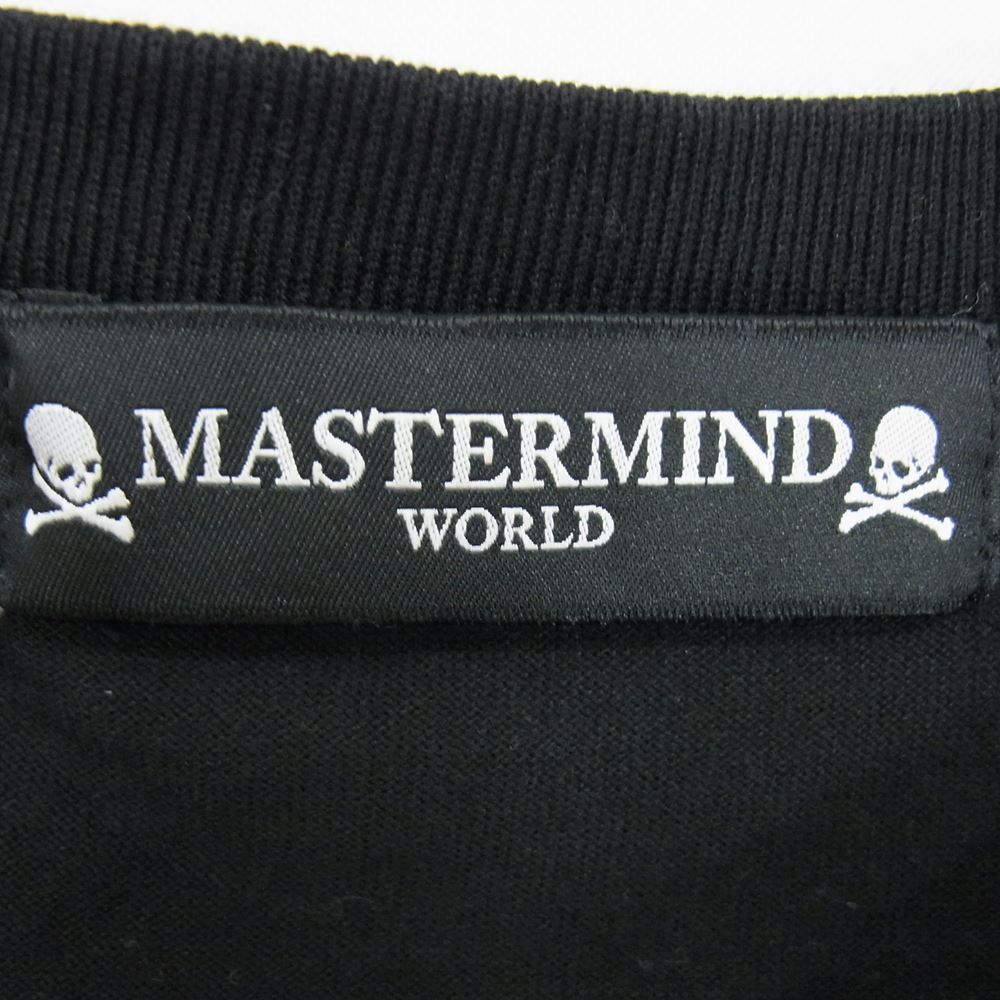 マスターマインド MW23S10-TS038-019 EMBROIDERY-ISH BASEBALL TEE ラグラン スリーブ 半袖 Tシャツ ブラック系 L【中古】