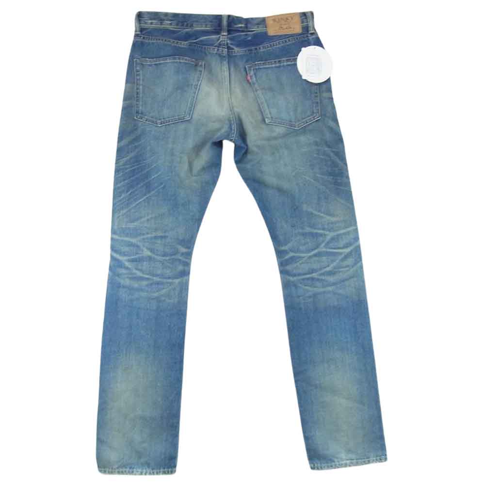 HYSTERIC GLAMOUR ヒステリックグラマー 22SS 02221AP04 CPR加工 デニム ストレート スリム スタッズデニム パンツ インディゴブルー系 32【中古】