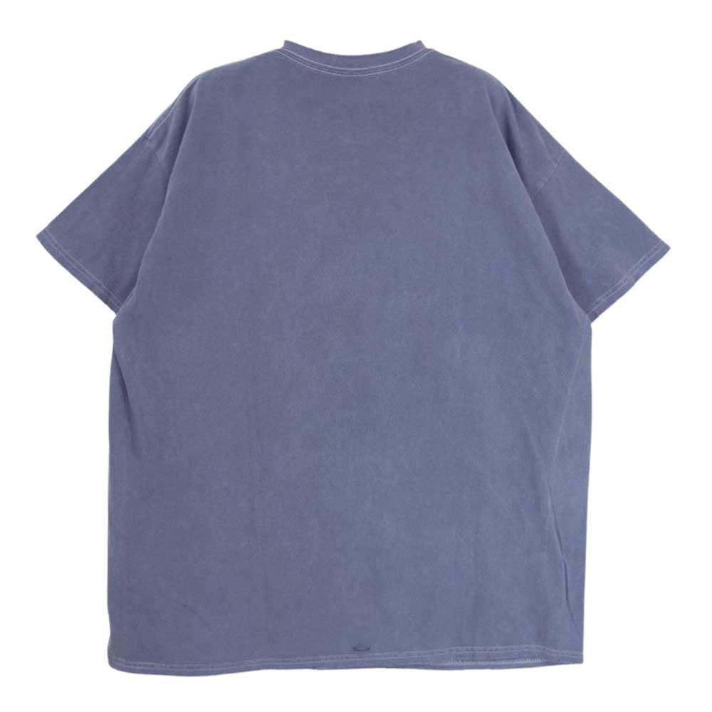 アンセルム EMBROIDERY DYED T-SHIRT エンブロイダリー ダイ ダメージ加工 半袖 Tシャツ パープル系 OS【美品】【中古】