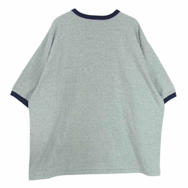 ブラームスルーツストック bROOTS23SARK01 ONLY ARK 別注 Cotton Rayon 88/12 Trim Tee トリムティー 半袖 Tシャツ グレー系 3【極上美品】【中古】