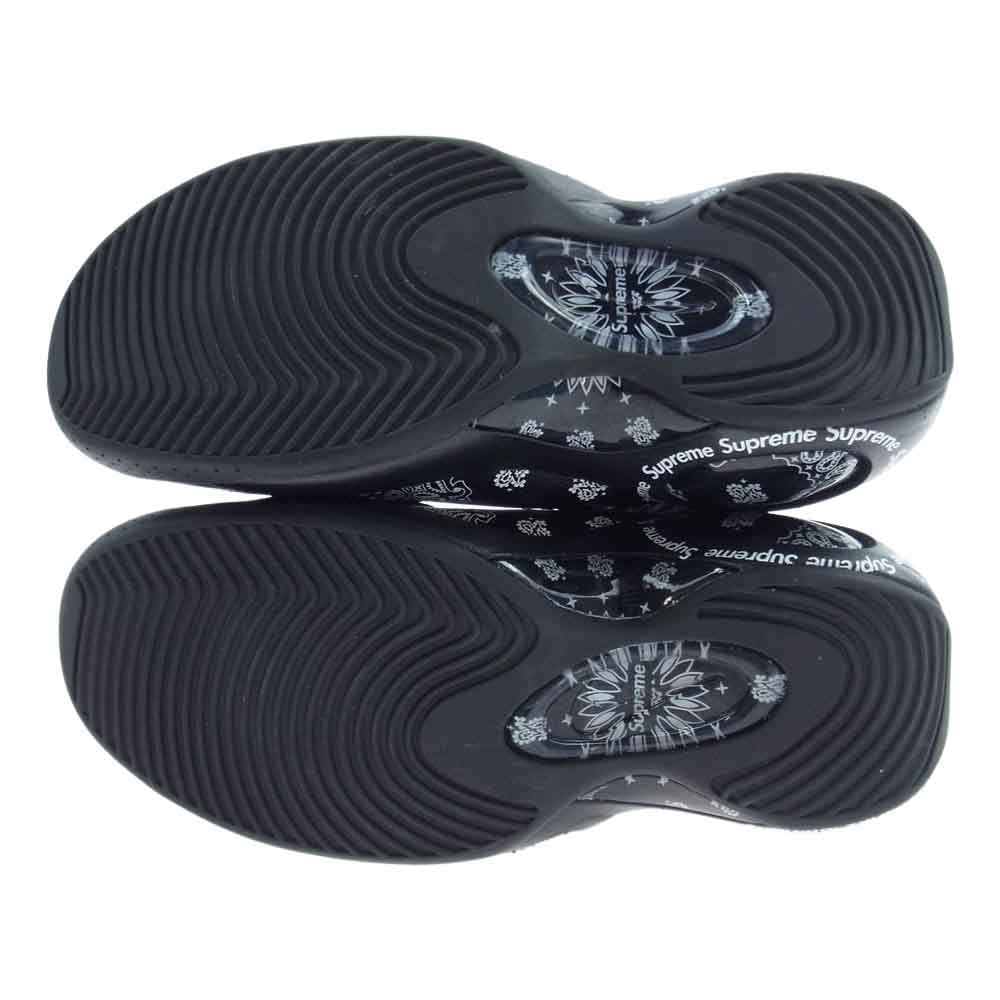 Supreme シュプリーム 22SS DJ8604-001 × NIKE AIR ZOOM FLIGHT 95 エアズームフライト ローカット スニーカー  ペイズリー バンダナ ブラック ブラック系 27cm【中古】