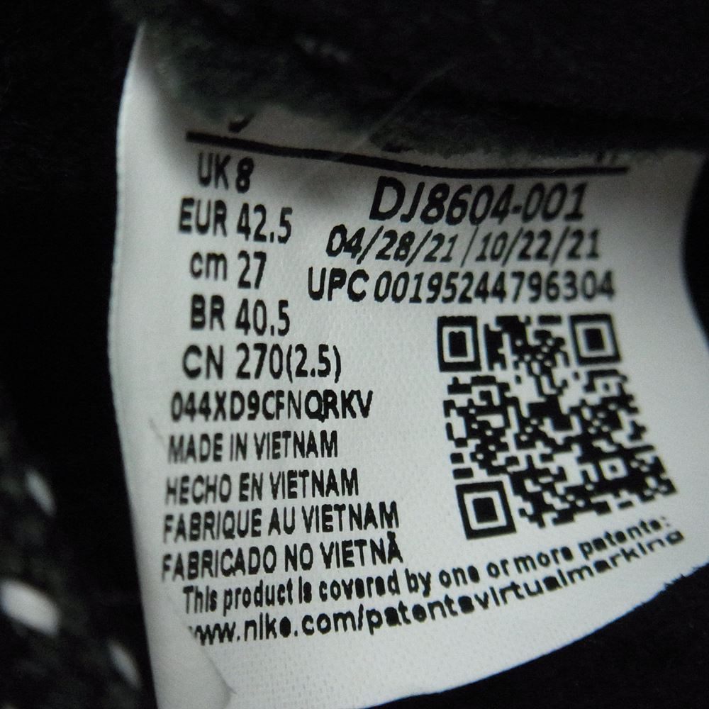 Supreme シュプリーム 22SS DJ8604-001 × NIKE AIR ZOOM FLIGHT 95 エアズームフライト ローカット スニーカー  ペイズリー バンダナ ブラック ブラック系 27cm【中古】