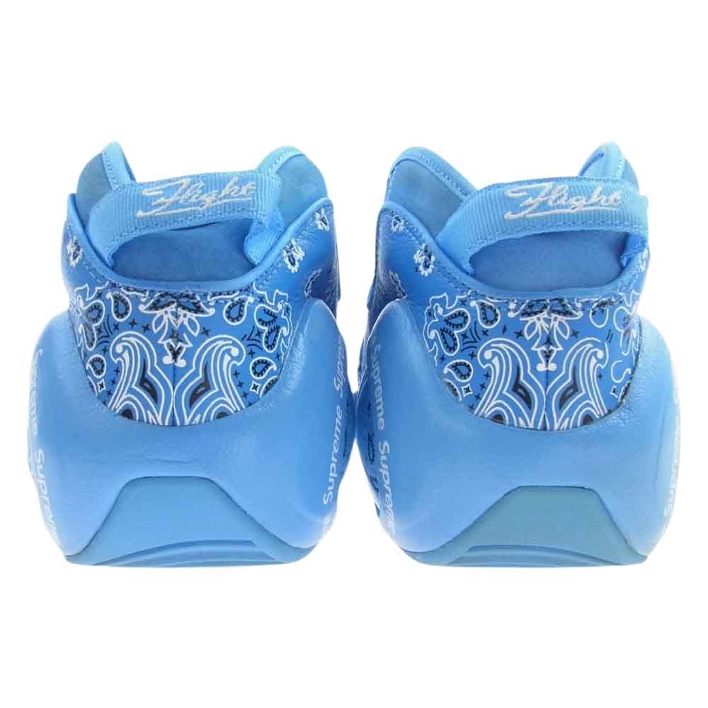 Supreme シュプリーム 22SS  DJ8604-400 × NIKE ナイキ AIR ZOOM FLIGHT 95 SP エアズームフライト95 ハイカット スニーカー ペイズリー バンダナ ライトブルー系 27.5cm【中古】