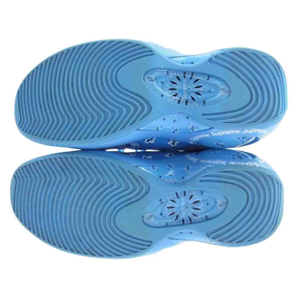 Supreme シュプリーム 22SS  DJ8604-400 × NIKE ナイキ AIR ZOOM FLIGHT 95 SP エアズームフライト95 ハイカット スニーカー ペイズリー バンダナ ライトブルー系 27.5cm【中古】