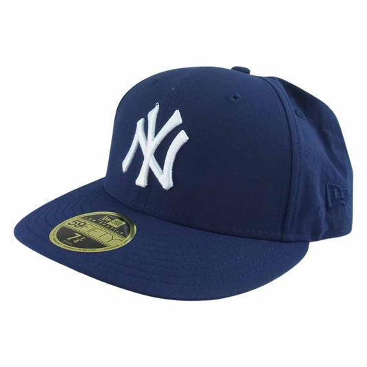 キス × NEW ERA ニューエラ NY ニューヨーク ヤンキース キャップ ネイビー系 57.7cm【極上美品】【中古】