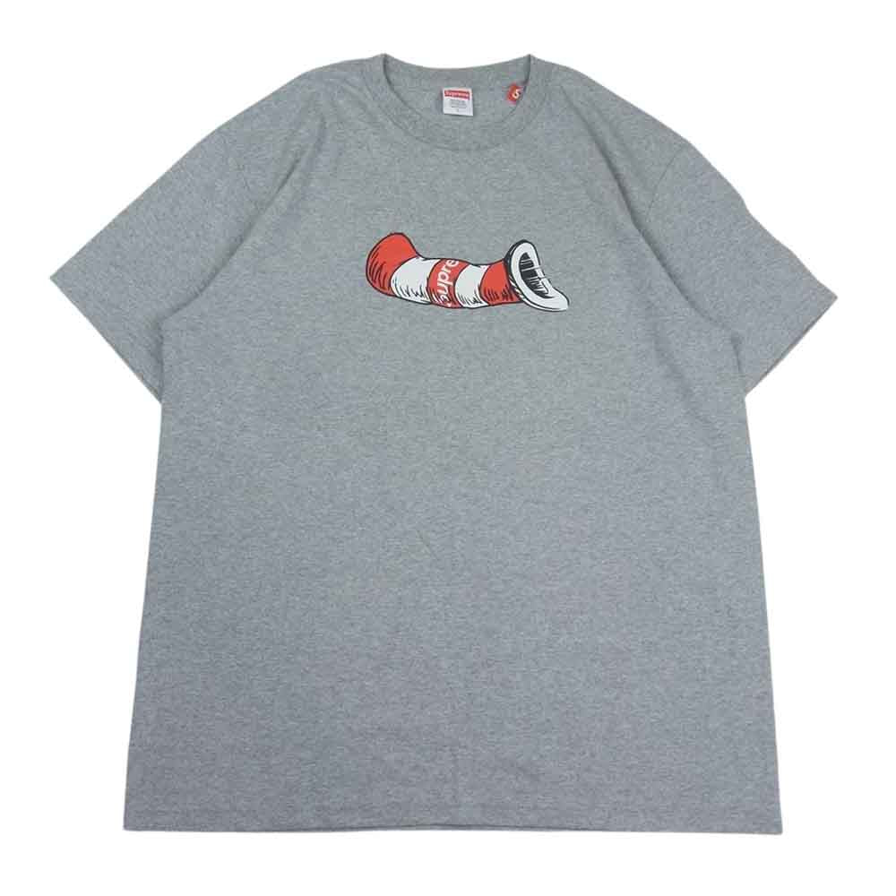 Supreme シュプリーム 18AW Cat in the Hat Tee キャットインザハット Tシャツ グレー系 L【極上美品】【中古】