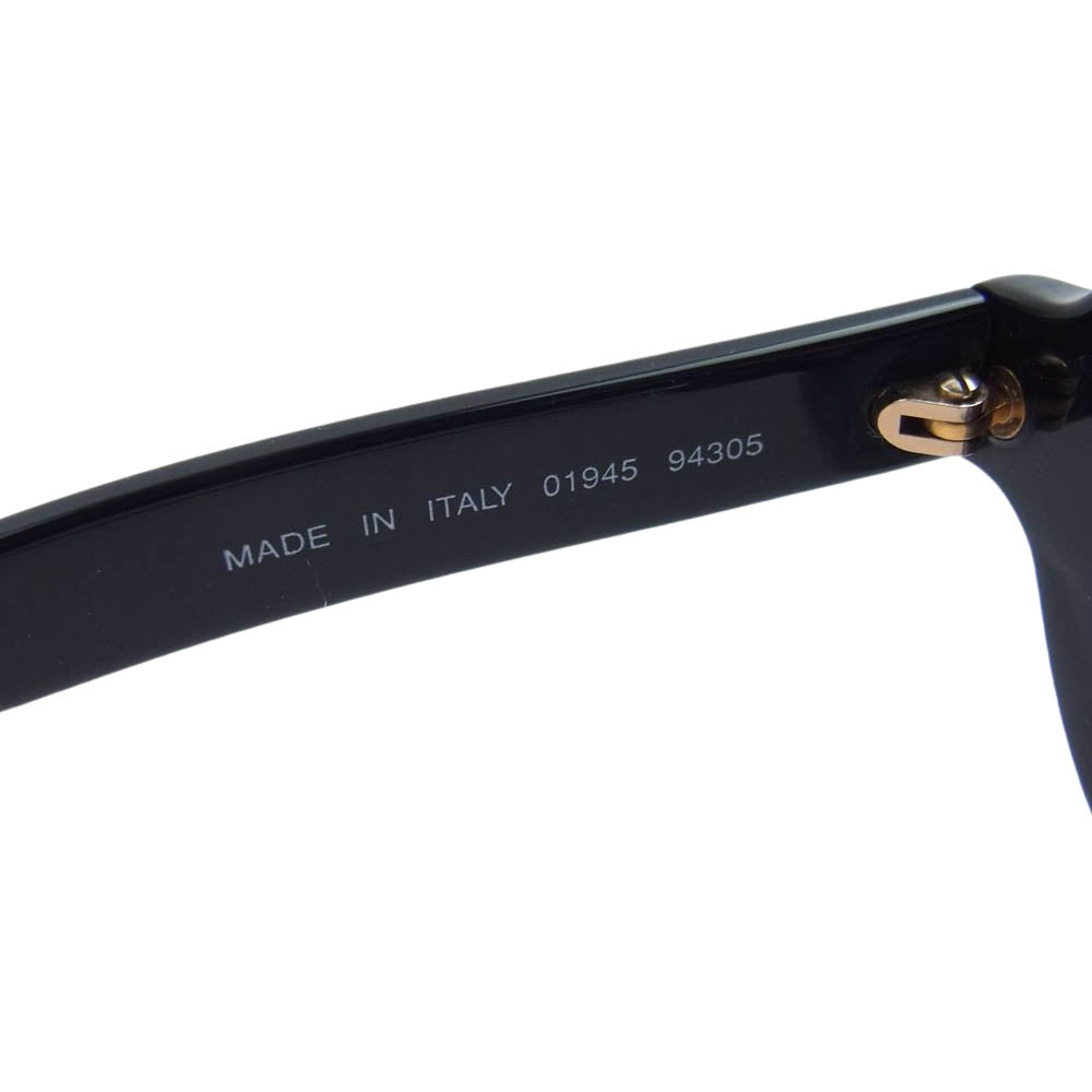 CHANEL シャネル 1945 イタリア製 ラウンド ロゴ サングラス ブラック系【中古】