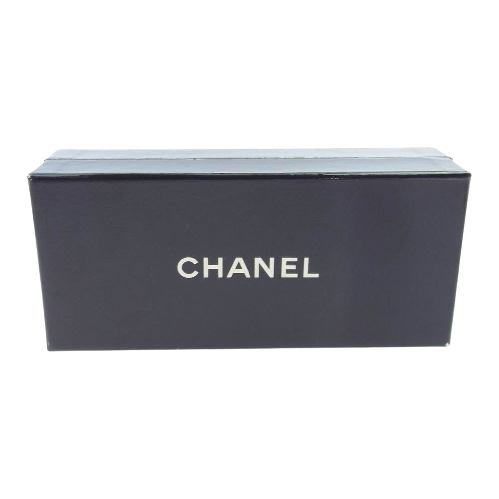 CHANEL シャネル 1945 イタリア製 ラウンド ロゴ サングラス ブラック系【中古】