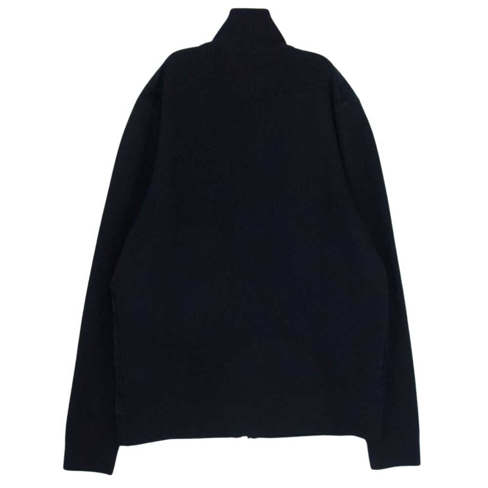 Dunhill ダンヒル LONDON ロンドン イタリア製 メリノ コーデュロイ フロント トラック ジップアップ ジャケット ネイビー系 S【美品】【中古】