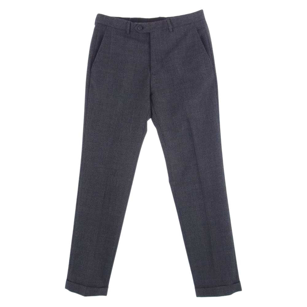 Emporio Armani エンポリオ・アルマーニ M LINE EXCLUSIVE FABRIC ウール 2B 総柄 セットアップ ブラック系 46【美品】【中古】