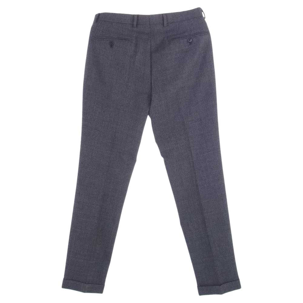 Emporio Armani エンポリオ・アルマーニ M LINE EXCLUSIVE FABRIC ウール 2B 総柄 セットアップ ブラック系 46【美品】【中古】