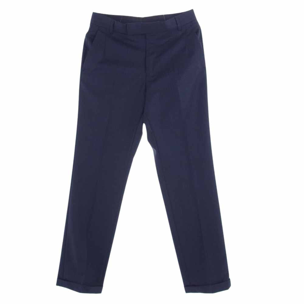 Dunhill ダンヒル BELGRAVIA ウール 2B 本切羽 セットアップ ネイビー系 36【中古】