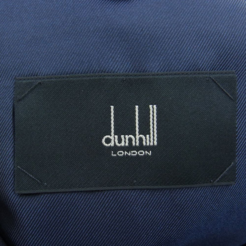 Dunhill ダンヒル BELGRAVIA ウール ストライプ 2B 本切羽 3P 3ピース セットアップ ネイビー系 36【美品】【中古】