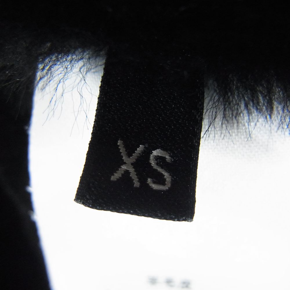 Dunhill ダンヒル ムートン ライナー付き ウール ラムレザー切替 モッズコート ネイビー系 XS【中古】