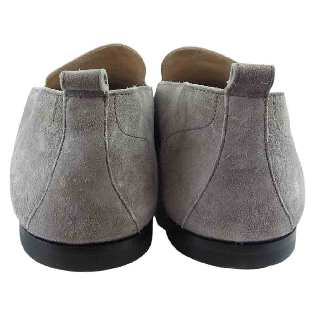 HERMES エルメス Hロゴ パンチング スエード ローファー グレー系 41.5【中古】