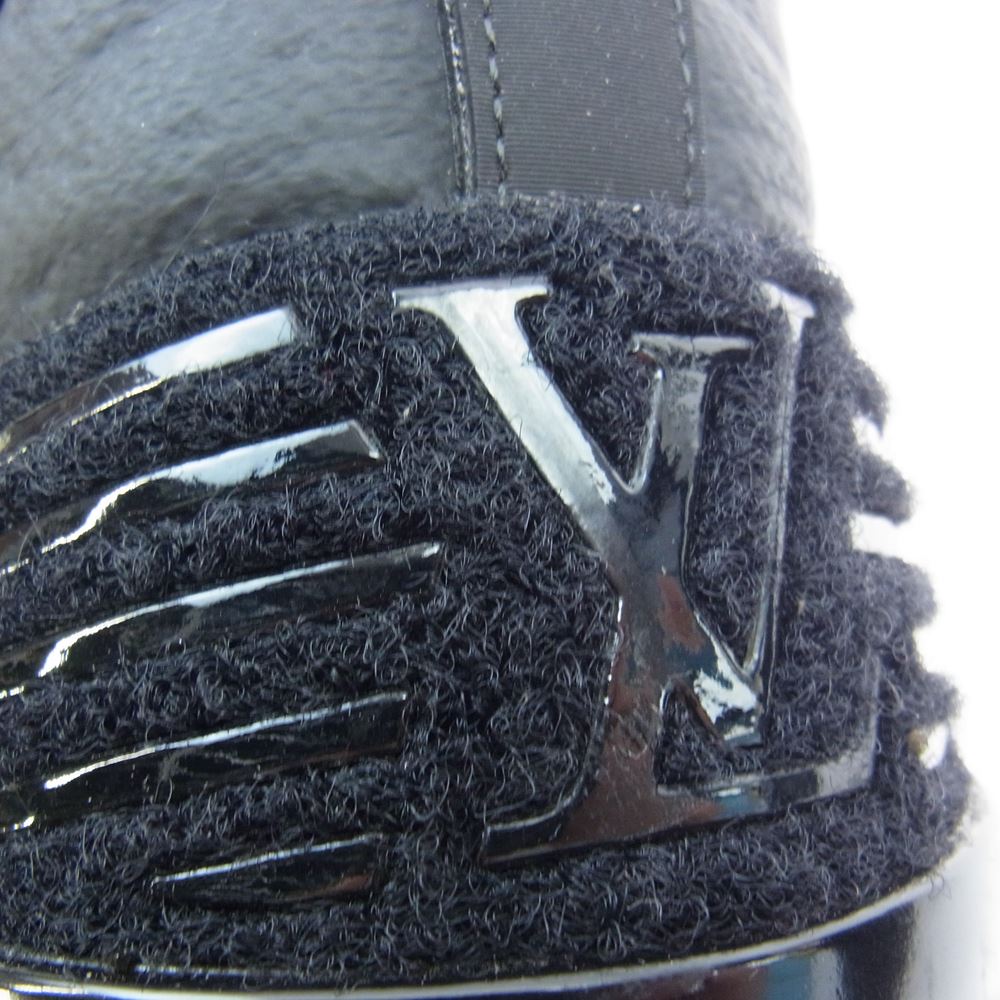 LOUIS VUITTON ルイ・ヴィトン 1110 V.N.R ライン ニット ローカット スニーカー ブラック系 9【中古】
