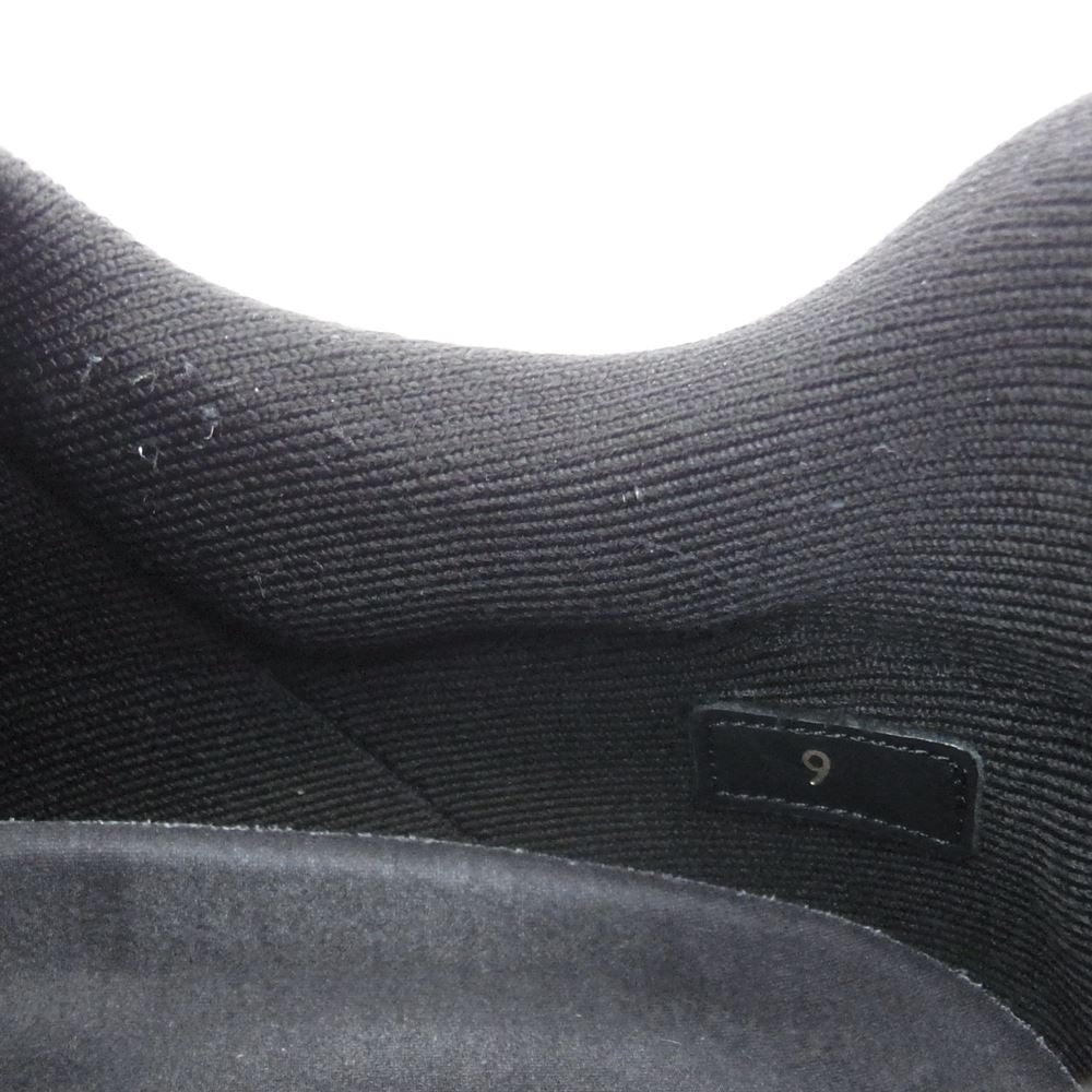 LOUIS VUITTON ルイ・ヴィトン 1110 V.N.R ライン ニット ローカット スニーカー ブラック系 9【中古】