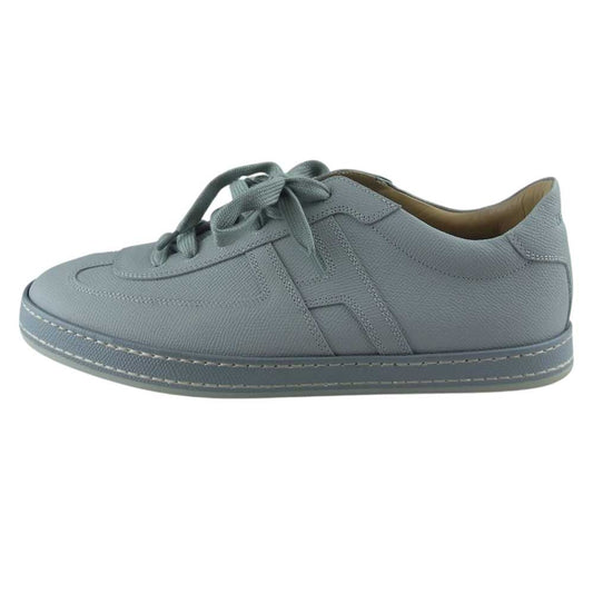 HERMES エルメス BOOMERANG ブーメラン Hロゴ ローカット スニーカー グレー系 41.5【中古】