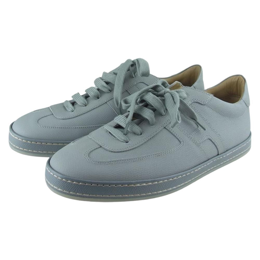 HERMES エルメス BOOMERANG ブーメラン Hロゴ ローカット スニーカー グレー系 41.5【中古】