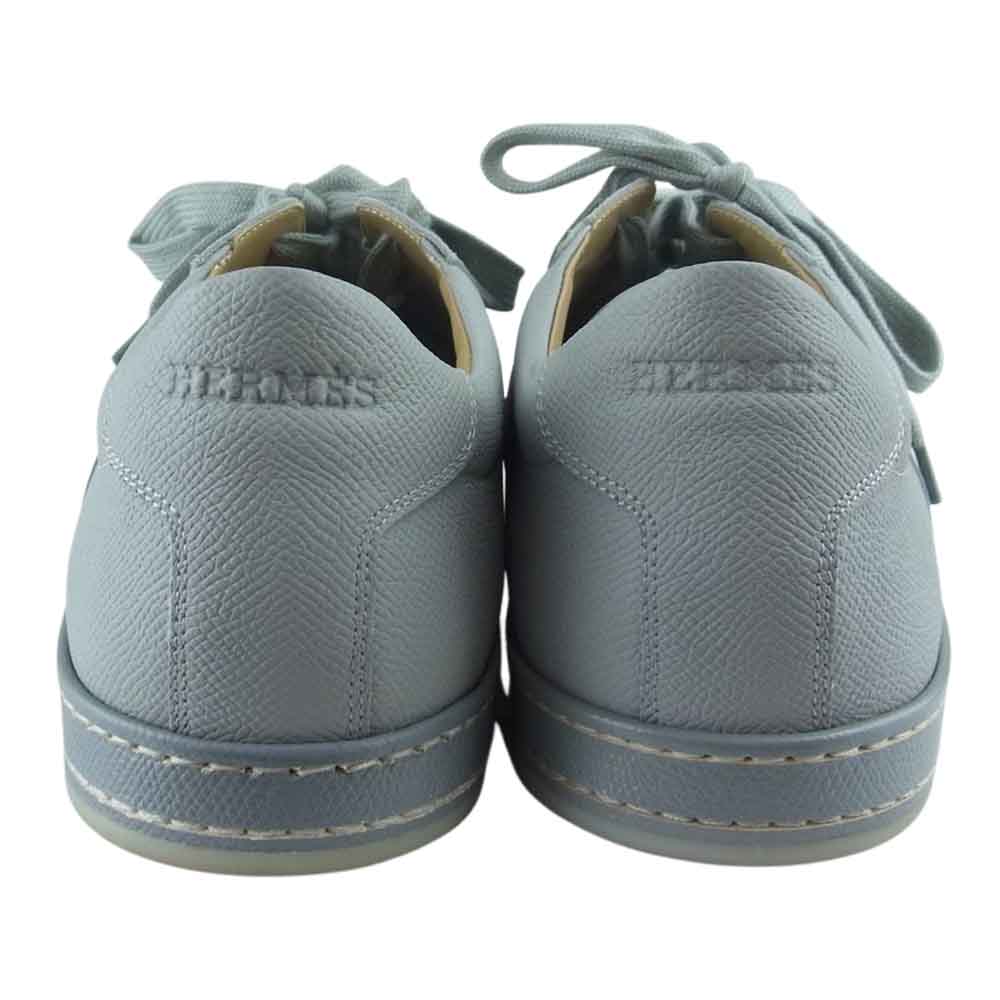 HERMES エルメス BOOMERANG ブーメラン Hロゴ ローカット スニーカー グレー系 41.5【中古】