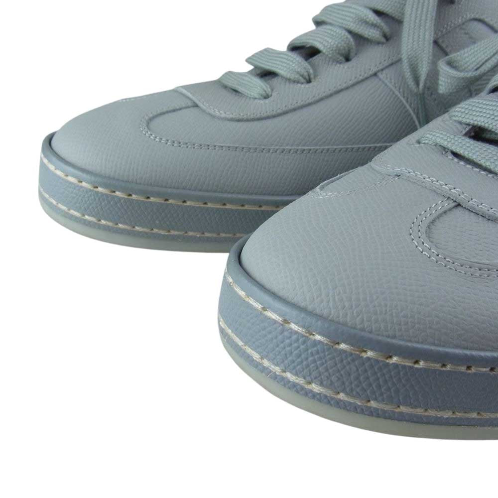 HERMES エルメス BOOMERANG ブーメラン Hロゴ ローカット スニーカー グレー系 41.5【中古】