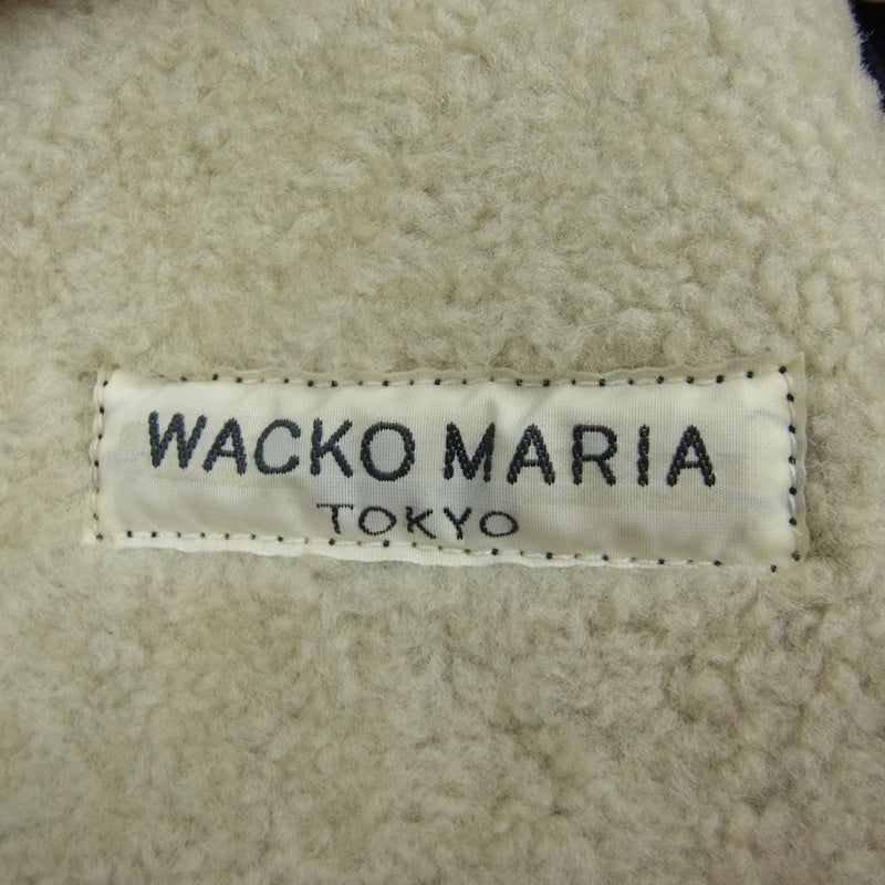 WACKO MARIA ワコマリア 09AW 09AW-LEA-05 シープスキン ムートン ボア ジャケット ブラック系 S【中古】