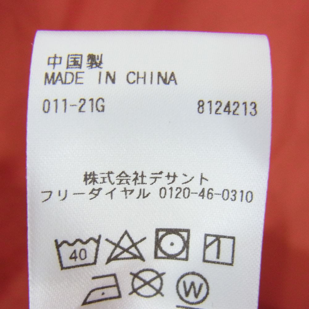 DESCENTE デサント DLMSJC36 PAUSE ポーズ HOODED OVER COAT フーデッド オーバー コート レッド系 L【中古】