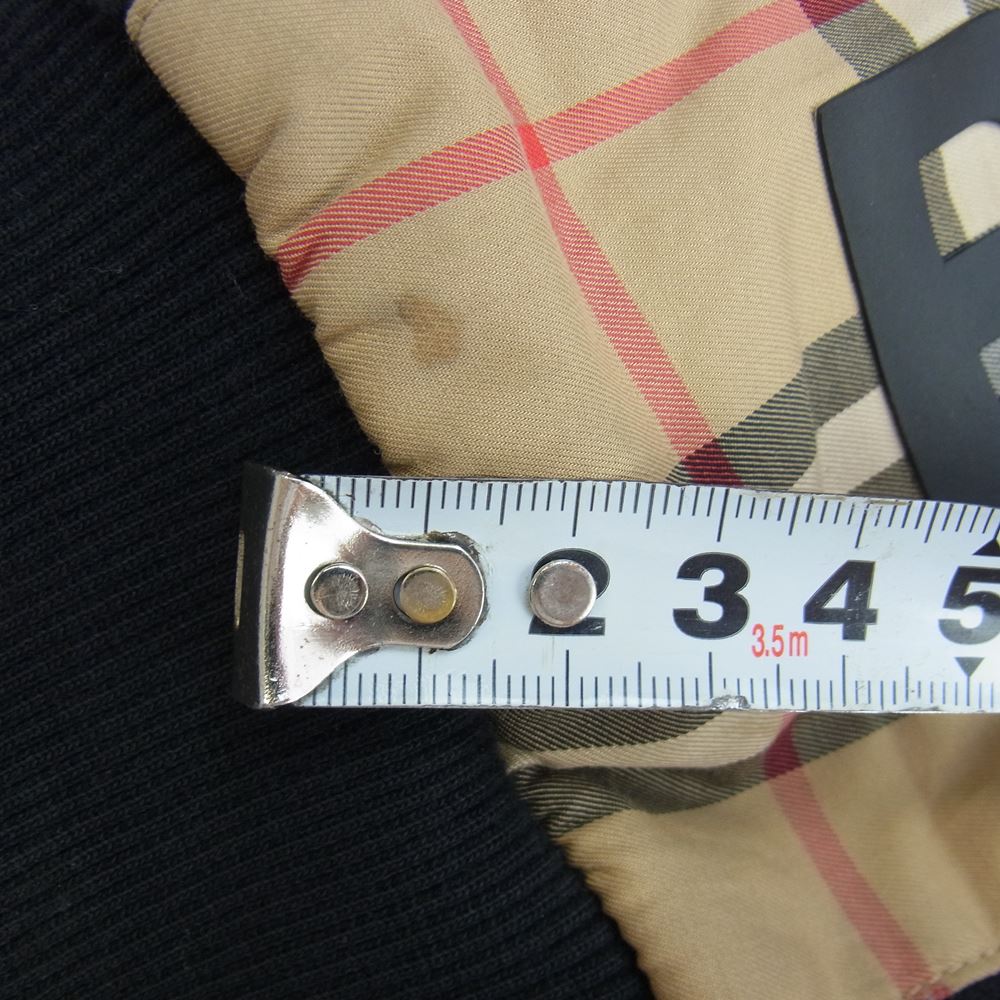 BURBERRY バーバリー 8025684 ノヴァチェック切替 フルジップ ジップアップ パーカー ブラック系 S/P【中古】