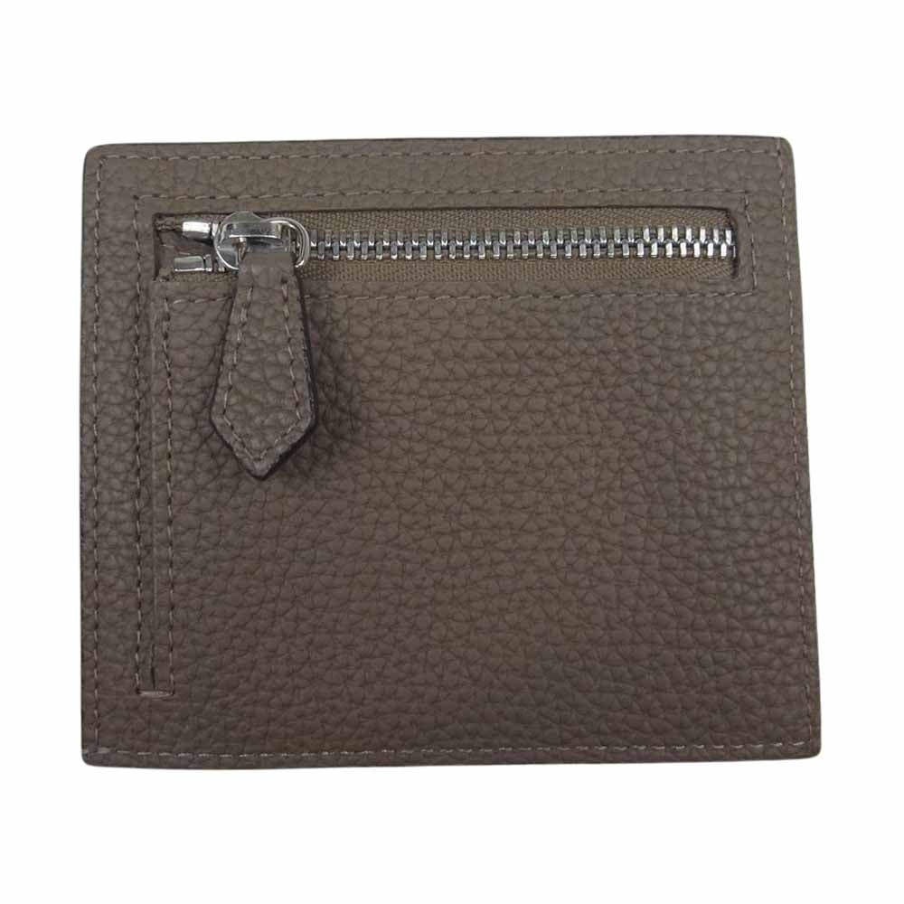 ボナベンチュラ Perlinger社 カーフ シュリンクレザー スリム ウォレット ブラウン系【美品】【中古】