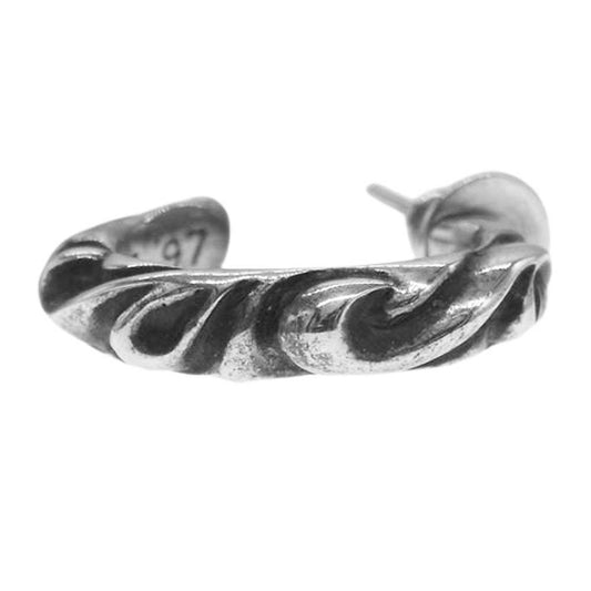 CHROME HEARTS クロムハーツ（原本無） HOOP SCROOL 1 スクロール フープ ピアス シルバー系【中古】