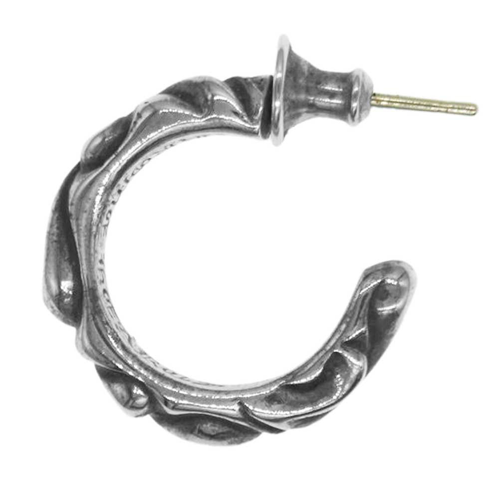 CHROME HEARTS クロムハーツ（原本無） HOOP SCROOL 1 スクロール フープ ピアス シルバー系【中古】