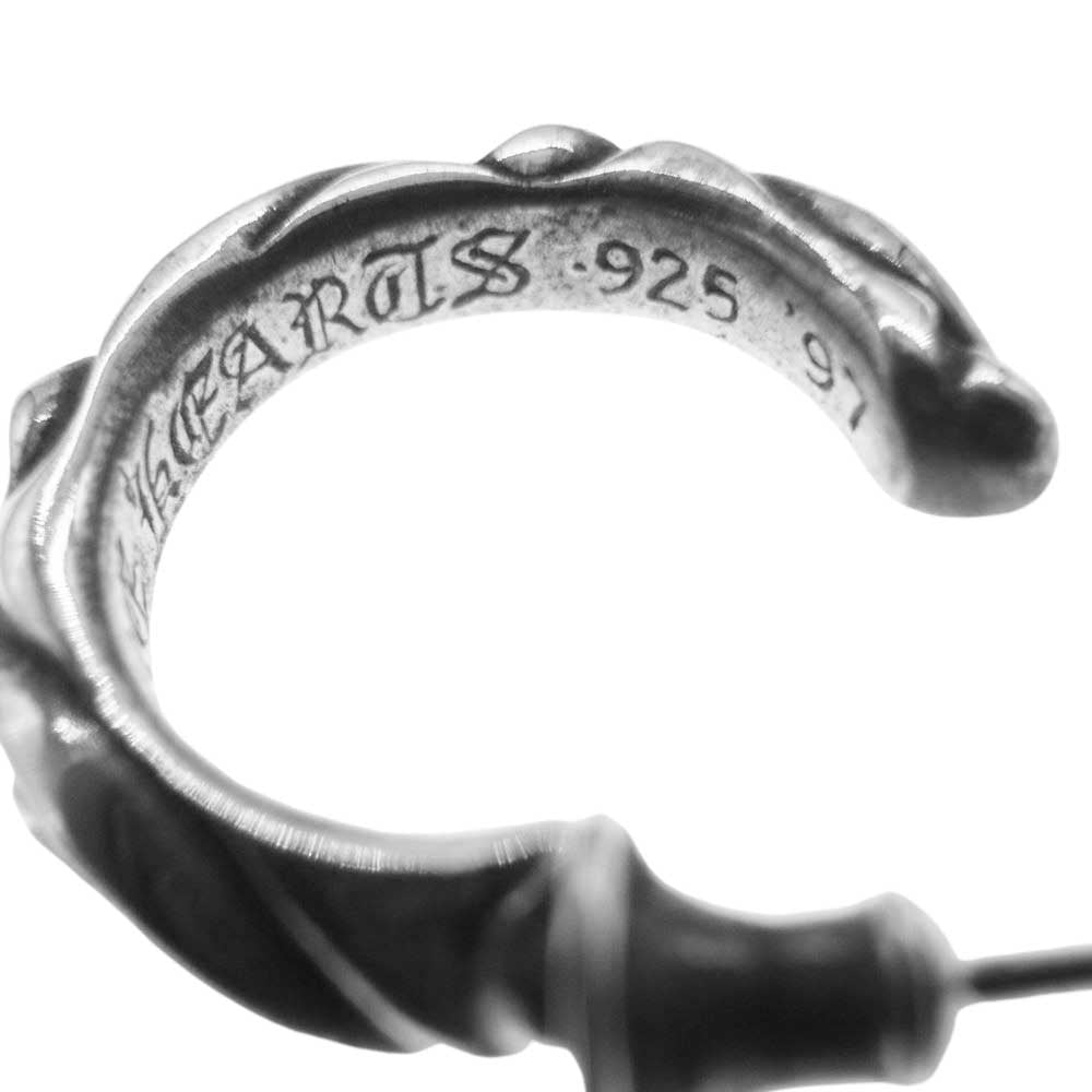 CHROME HEARTS クロムハーツ（原本無） HOOP SCROOL 1 スクロール フープ ピアス シルバー系【中古】