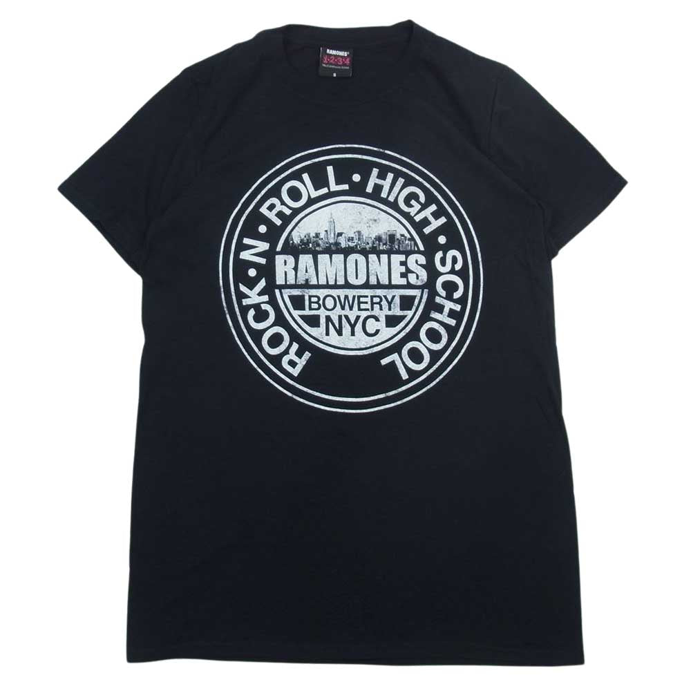 ラモーンズ ROCK N ROLL HIGH SCHOOL ロックンロール ハイ スクール 半袖 Tシャツ ブラック系 S【中古】