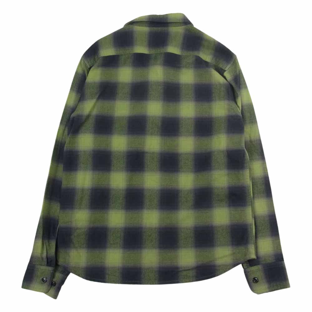 CALEE キャリー コットン チェック 長袖 シャツ グリーン系 M【中古】