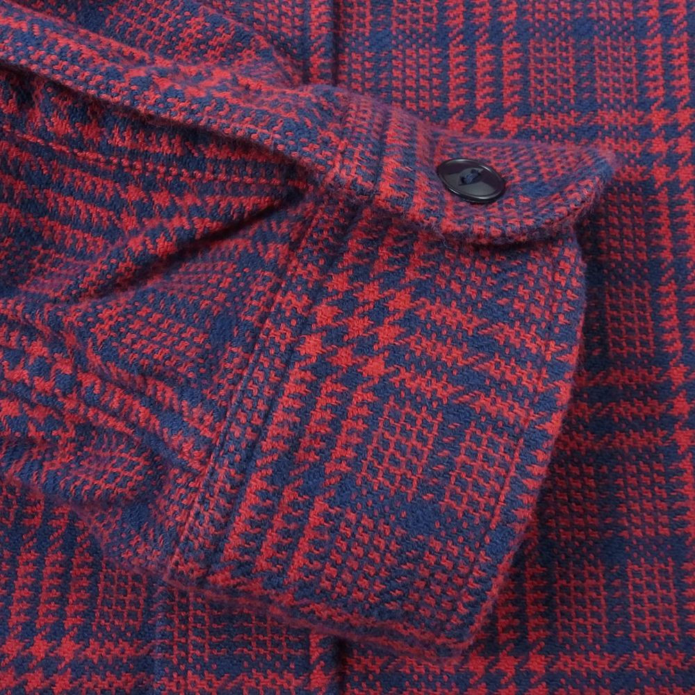 SUGAR CANE シュガーケーン SC27063 ツイル チェック ワーク 長袖 シャツ レッド系 ネイビー系 M【中古】