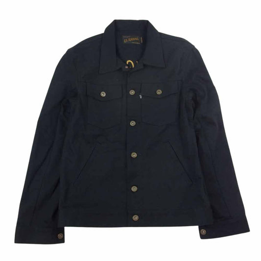 RADIALL ラディアル 12SS RAD-12SS-JK007 刺繍 ポケット ピケ ワーク ジャケット ブラック系 M【中古】