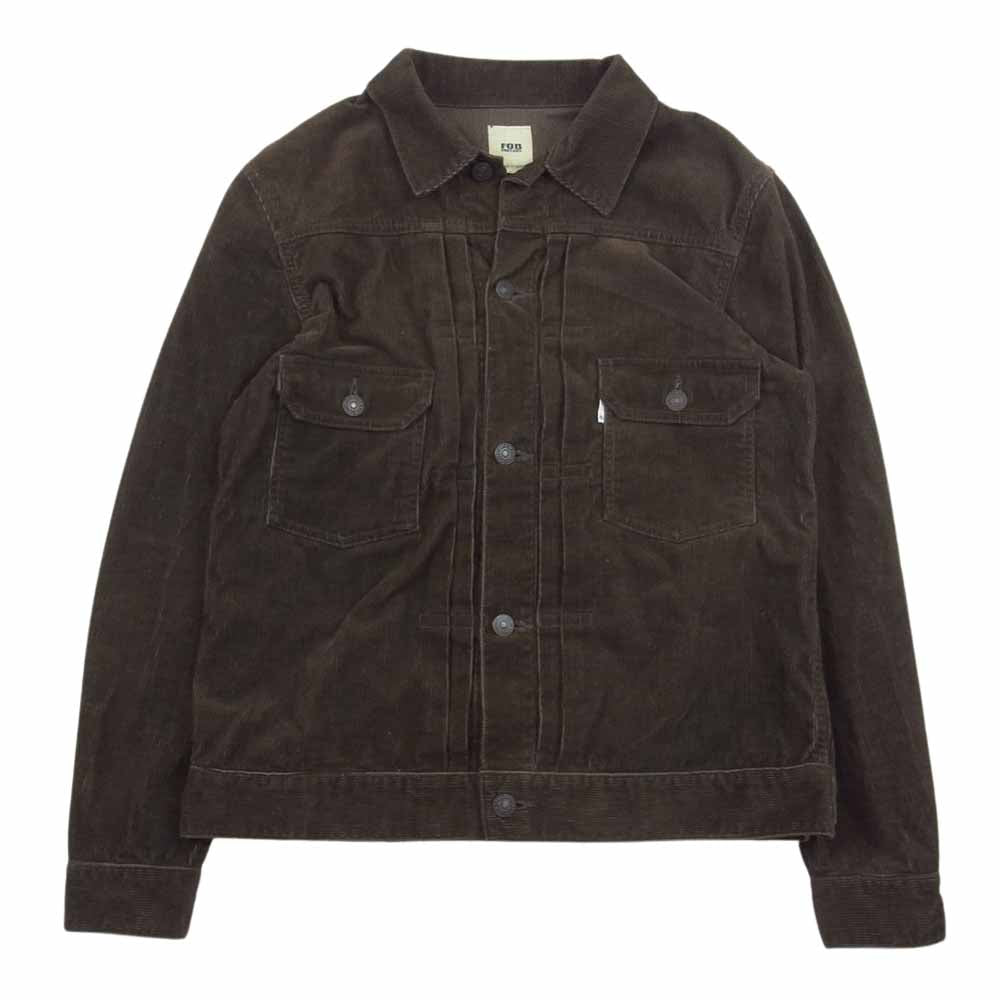 FOB FACTORY エフオービーファクトリー F2369 コーデュロイ 2nd タイプ ジャケット ブラウン　 ブラウン系 2【中古】
