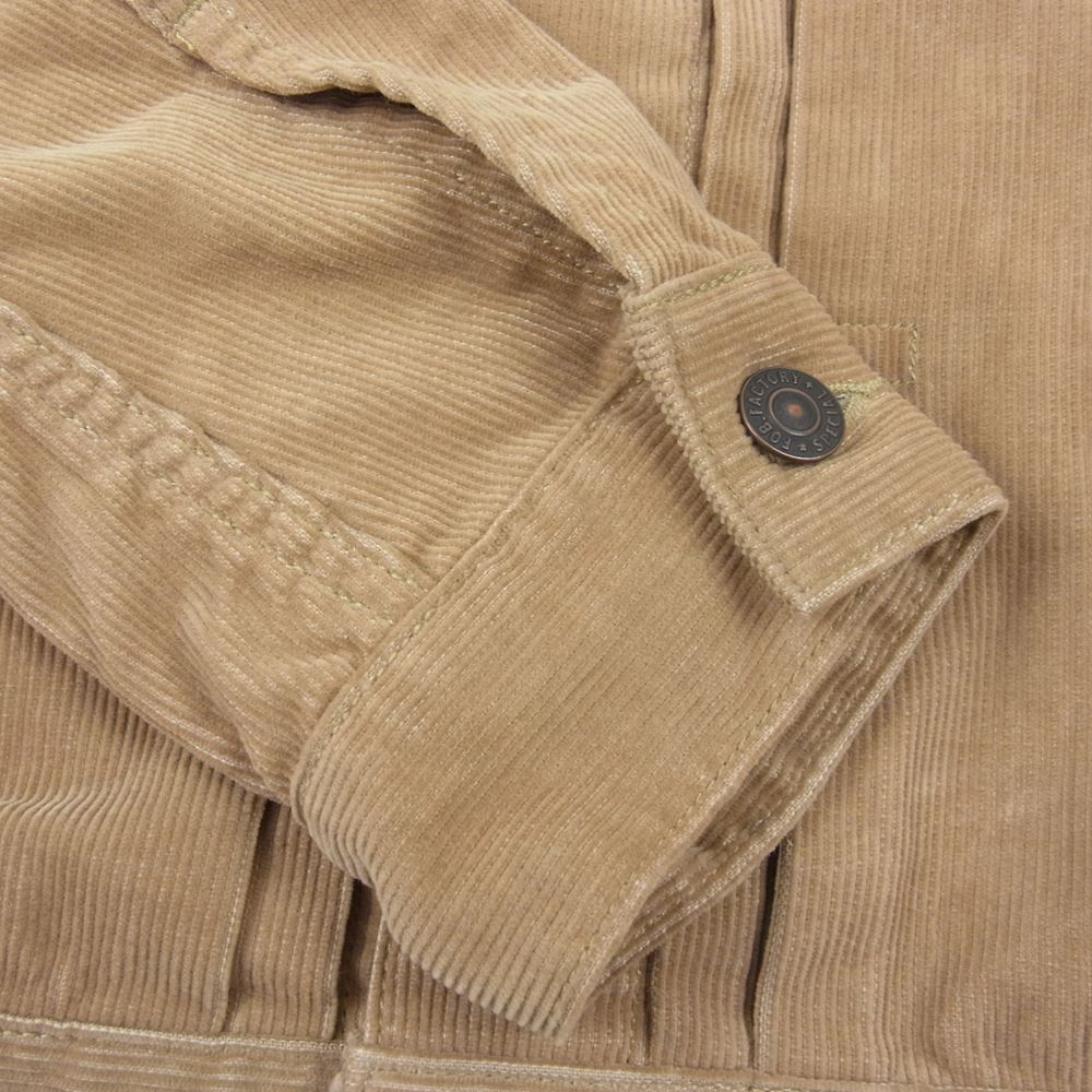 FOB FACTORY エフオービーファクトリー F2369 コーデュロイ 2nd タイプ ジャケット　 ベージュ系 2【中古】