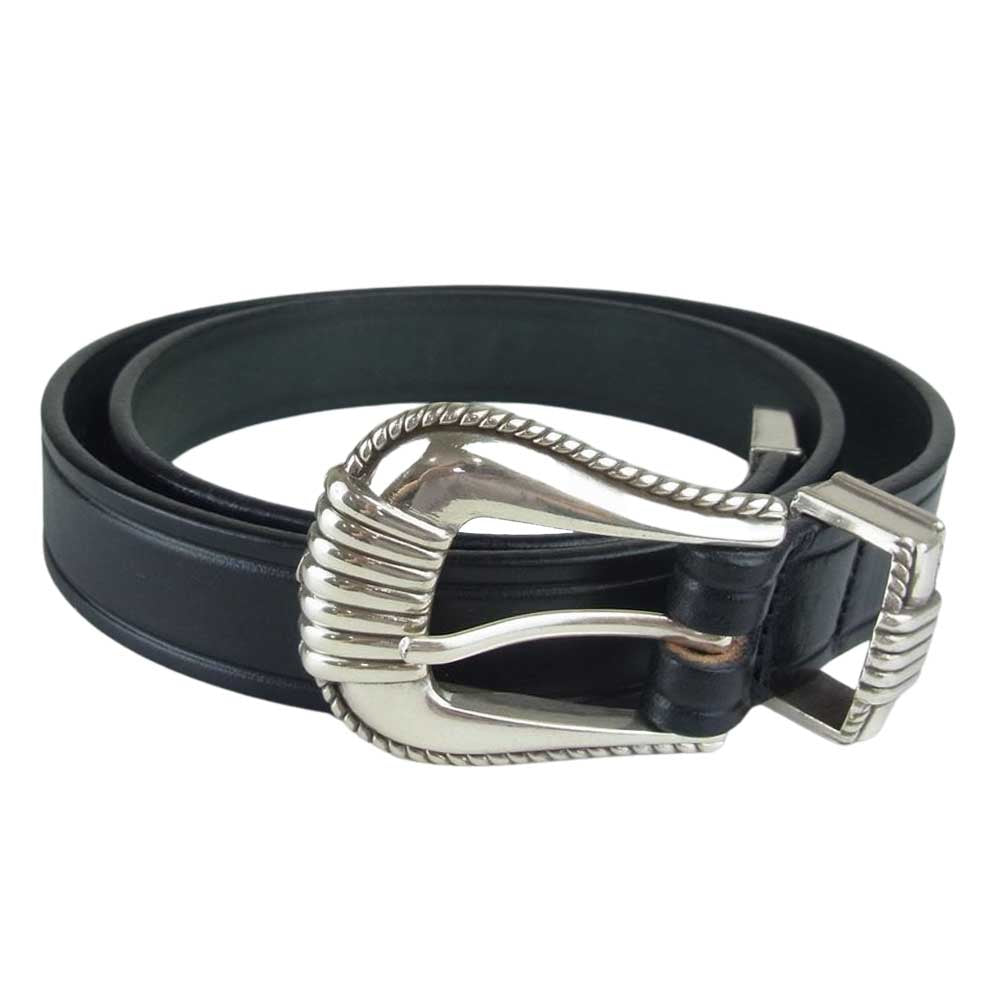 トリーレザー 2914 CREASED BELT クリースドベルト ウエスタン ベルト  ブラック系 32【中古】
