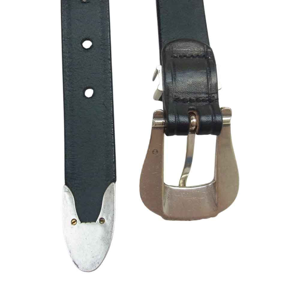 トリーレザー 2914 CREASED BELT クリースドベルト ウエスタン ベルト  ブラック系 32【中古】