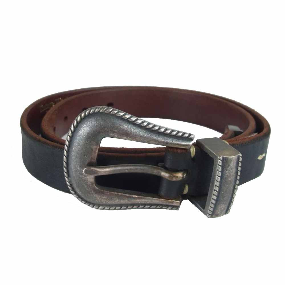 ヴィンテージワークス DH5738 Leather belt 7Hole レザー ベルト 7ホール ブラック系 31/79【中古】