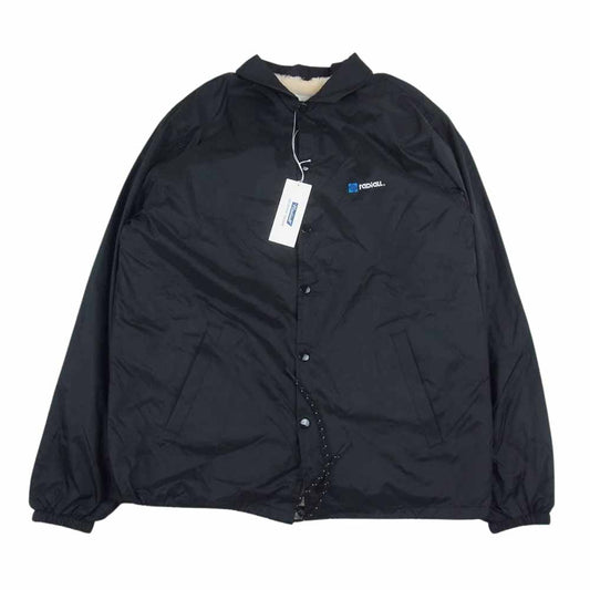 RADIALL ラディアル 22AW RAD-22AW-JK001 LOWLANE WINDBREAKER JACKET 裏ボア コーチ ジャケット ブラック系 M【中古】