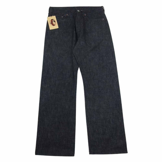 JELADO ジェラード JP63328 66 Denim ボタンフライ ブラック デニム パンツ インディゴブルー系 M【極上美品】【中古】