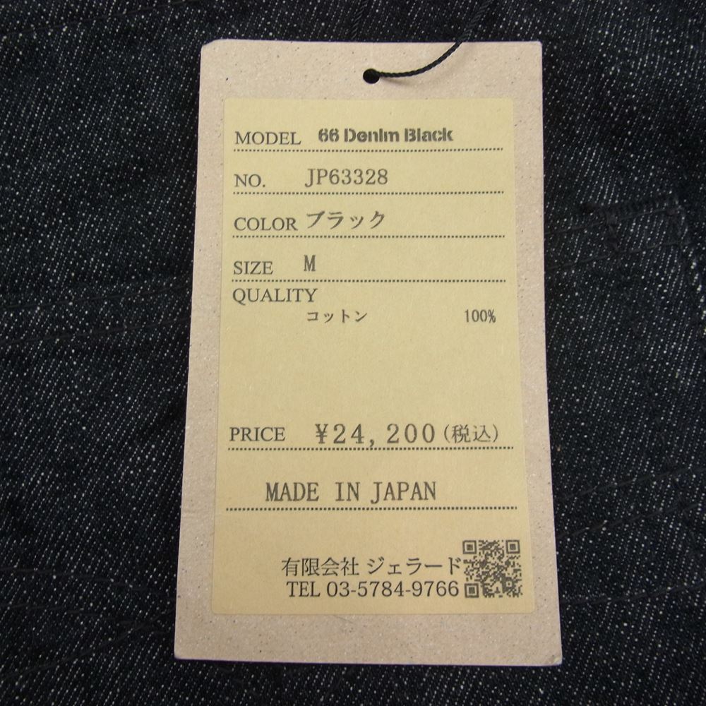 JELADO ジェラード JP63328 66 Denim ボタンフライ ブラック デニム パンツ インディゴブルー系 M【極上美品】【中古】