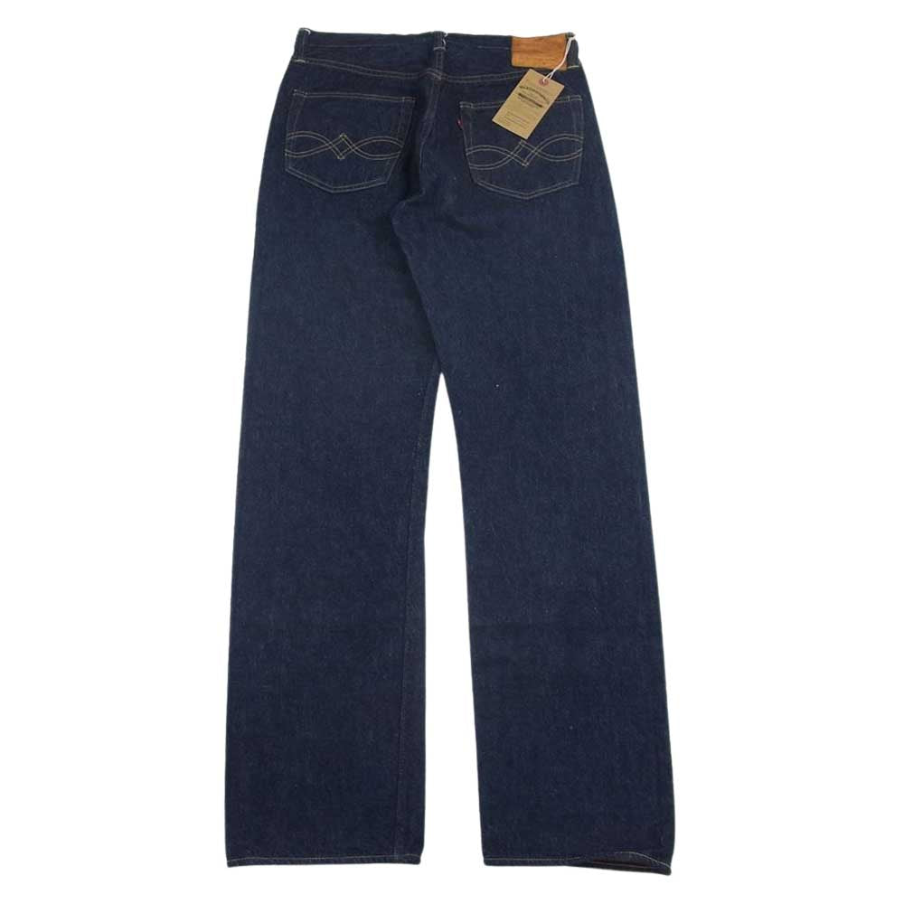 WAREHOUSE ウエアハウス 鹿革パッチ ボタンフライ 赤耳 デニム パンツ インディゴブルー系 32【中古】